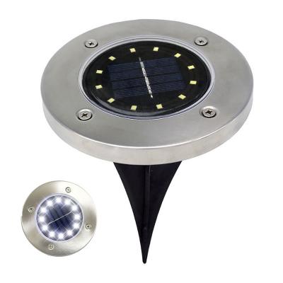 China Garden 12 LED Solar Lawn Light Outdoor Waterproof Solar Pathway LED Light For Garden Yard for sale