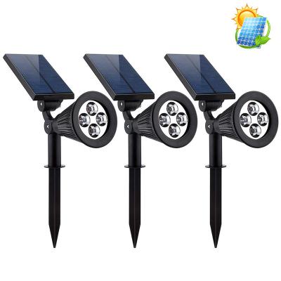 China 2-in-1 IP65 Waterproof Garden Landscape Light Adjustable Outdoor LED Solar Powered Spotlight For Garden for sale