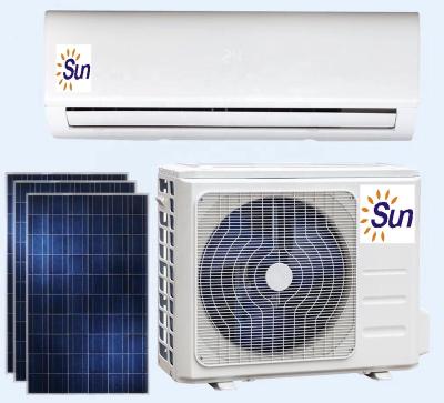 China Hotel Solar Air Conditioner Inverter 12000btu; dc to ac type hybrid air conditioner for sale