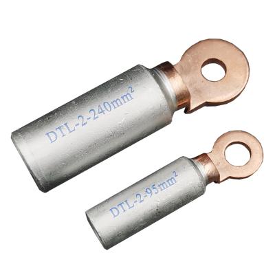 China DTL-2 Power Forged Copper Aluminum Connecting Terminals Bimetal Types Cable Terminal Lugs for sale