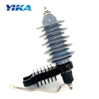 China YIKA 15KV 15KV HY5W-15/HY10W-15 Metal Zinc Oxide Arrester Compound Surge Arrester for sale