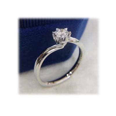 China 18K DE color VVS clarity environment friendly lab developed diamond rings for sale for sale