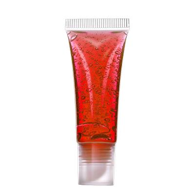 China Logo Label The Wholesale Clear Waterproof Private Lip Gloss Base Change Color Halal Fruit Flavor for sale