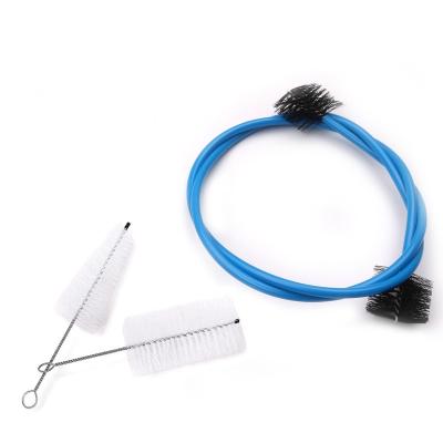 China 3pcs Musical Instrument Accessories Sound Trumpet Cleaning Tools Kit Rope Brush Nozzle Brush Piston Pickup Brush for Trumpets I5330 for sale