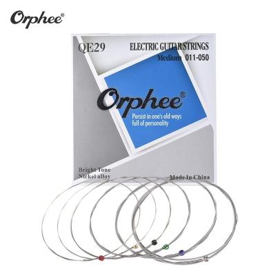 China Electric Guitar Orphee QE29 Guitar String 6pcs/Set Hexagonal Nickel Alloy Steel Core Medium Tension .011-.050) ( for sale