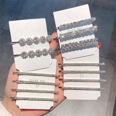 China Fashion factory sales new 2021 sale luminous drill hairpin party hair clips for girls for sale