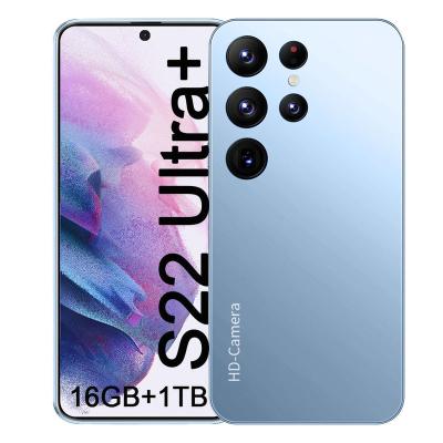 China Dual SIM Card New Original celulares s22 phone 5g Ultra 7.3 inch 16Gb+1Tb Android Smartphone Android 12.0 Cell Phones for sale