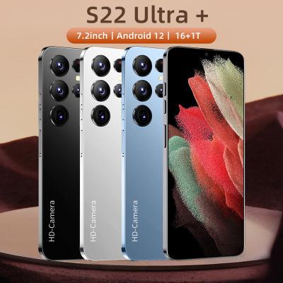 China Brand New Dual SIM Card Quality celulares S22 Phone 5g Ultra 7.3 inch 16Gb+1Tb Android Smartphone Android 12.0 Cell Phones for sale