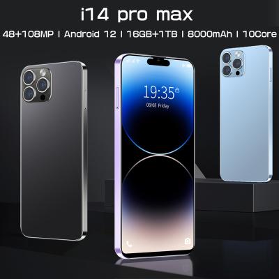 China Dual SIM Card high-quality i14 Phone Cheap Telephone Origin Clone smartphone Unlocked 5g i14 Pro Max Game Smart Mobile Phones for sale