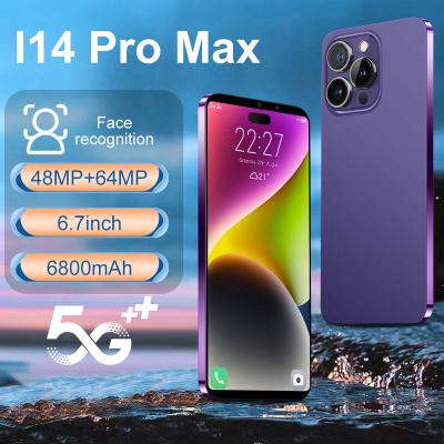 China Dual SIM Card Selle I14 Pro MAX Celulares Phone LET Cellphones Mobile Phone Original Smartphones Global Version 16GB+512GB I14 10-core 5G 1 Pc for sale