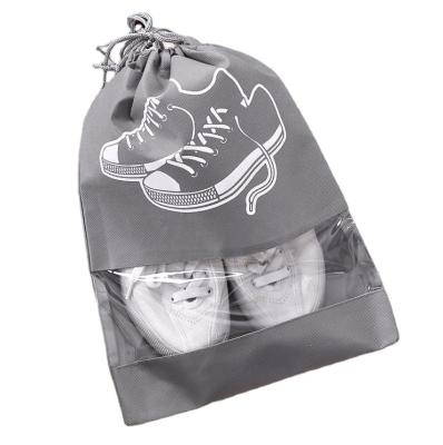 China Eco - Friendly Customized Nonwoven Logo Shoes Drawstring Bag for sale