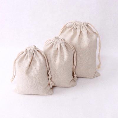 China 100% Eco-friendly custom made cotton calico muslin drawstring twine tote bag dust bag cotton canvas for sale