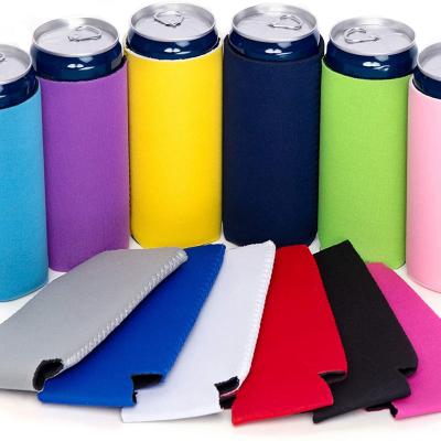 China Custom High Density Polyester Foam Folding Slim Box Koozies Box Cooler for sale