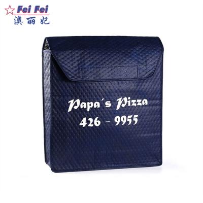 China High quality non woven+polyester cheap waterproof insulated pizza cooler bag for sale