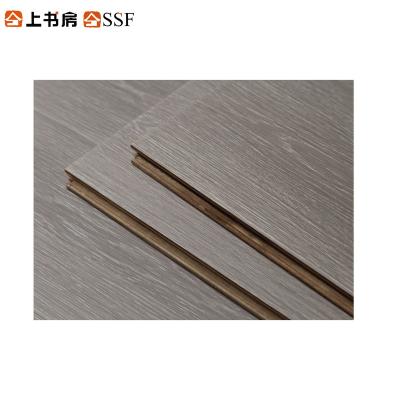 China Engineered Solid Wood Exterior Flooring 15MM Multilayer Modern Real Wood Base Compression Press Edge Laminate Flooring for sale