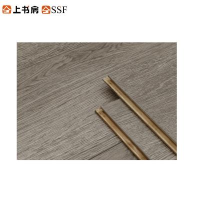 China New Modern Style Multilayer Engineered Solid Wood Flooring 12mm V-Groove Laminate Exterior Real Wood Products for sale