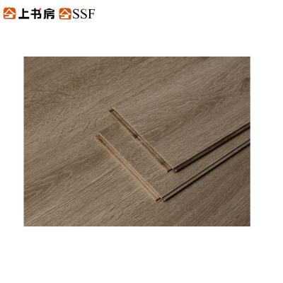 China Modern Indoor Multilayer Engineered Solid Wood Laminate Flooring 15mm Compression Press Edge Wear Resistant Matte Flooring for sale