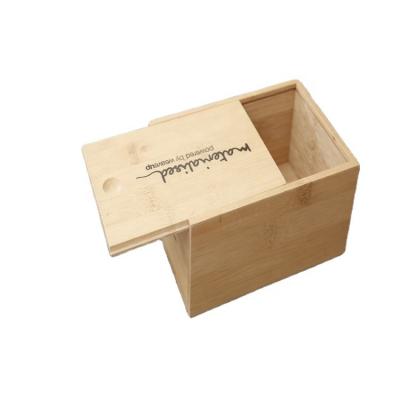 China China Pine Wood Slide Lids Wooden Box Storage Box Perfume Desktop Box for sale