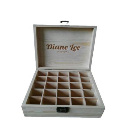 China Recyclable handmade wooden essential oil box for big bottles for sale