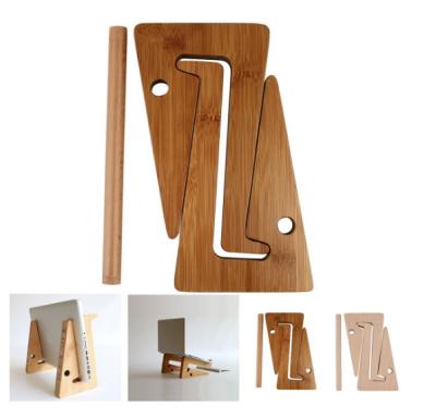 China Europe Assemble DIY Bamboo Desktop Stand for Macbook Air or Macbook Pro (Bamboo) for sale