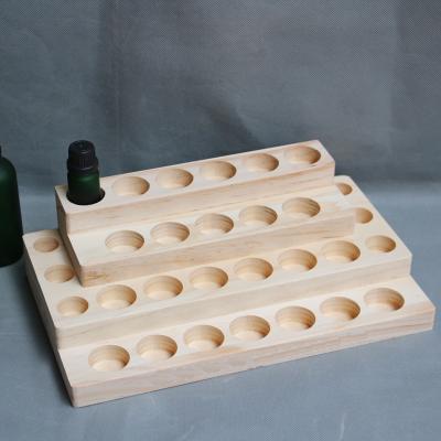 China Europe Cosmetic Case/30Holes Essential Oil Bottle Storage Wooden Box Wooden Display Rack for sale