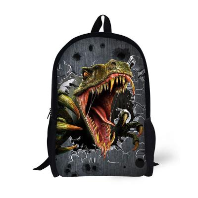 China Wholesale DIY Printing Dinosaur Printed Teenagers School Backpack Bag Accessories for sale