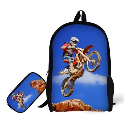 China Wholesale Kids Customized DIY Printing School Bag Backpack Set With Pencil Case for sale