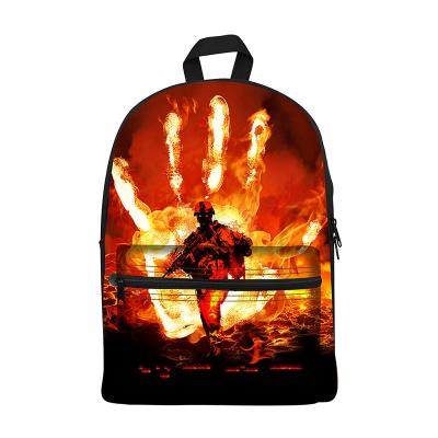 China Comfortable Retail 3D Sublimation Canvas Backpack School Bag For Teenagers for sale