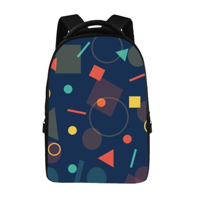 China DIY Printing Hot Selling 17 Inch Casual Men Backpack Sublimation Printing Laptop Bag for sale