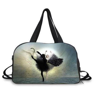 China Reusable Retail Sublimated Custom Printing Duffel Bag CanvasTravel Bag Shoulder Bag for sale