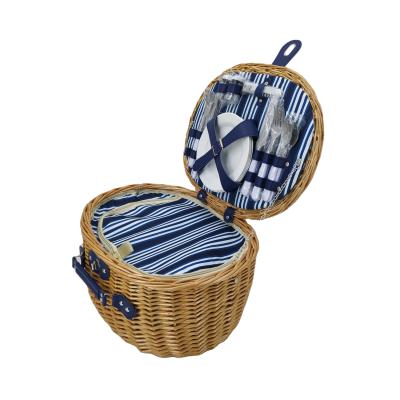 China Eco - Friendly Round Kids Outdoor Picnic Basket Set Cheap Basket for sale