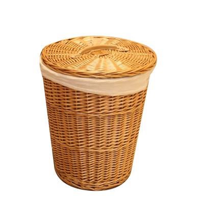 China Factory Supply Unbreakable Willow Laundry Basket Viable Supply for sale