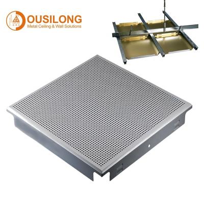 China Integrated Ceilings Interior Decoration Materials Suspended System Aluminum Clip In Metal Ceiling Tiles for sale