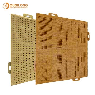 China Modern Decoration Facade Wall Cladding CNC Perforated Panels Laser Cut Aluminum Panel for sale