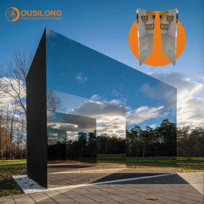 China Modern Mirror Wall Panels Decoration Cladding Panel Exterior Aluminum Commercial Fireproof Building Materials for sale