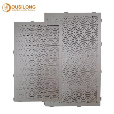 China Modern Perforated Aluminum Decorative Wall Panel Exterior Wall Panel Metal Facade Material Cladding for sale