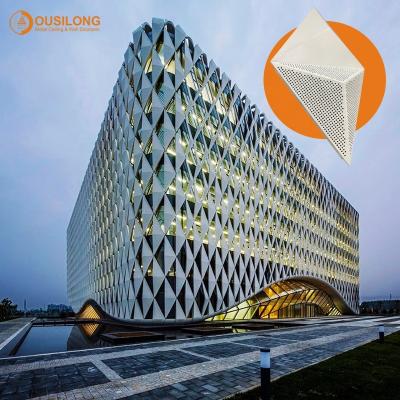 China Modern Aluminum Laser Cut Panel CNC Perforated Panels Decoration Facade Wall Cladding For Exterior Wall for sale