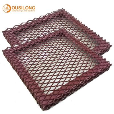 China Modern Decorative Exterior Facade Cladding Metal Ceiling Panel Aluminum Mesh Wall Panels for sale