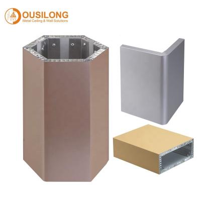 China Modern Building Materials Metal Composite Sheet Aluminum Honeycomb Facade Cladding Panel For for sale