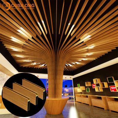 China Artistic Ceilings Artistic Ceiling Building Materials Metal Suspended Extruded Aluminum Square Tube Partition Ceiling Tiles for sale