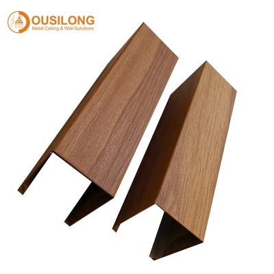 China Artistic Ceilings Partition Ceiling Panel Interior Aluminum Decorative Hardware Suspended U Shape Strip Ceiling Tiles for sale