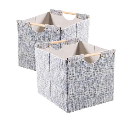 China China Supplier Cheap Viable Price Fabric Foldable Cardboard Storage Boxes Clothes Box Storage for sale