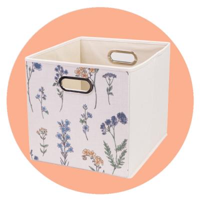 China Viable China Supplier Customized Good Quality Fabric Storage Bins Large Size Storage Box for sale