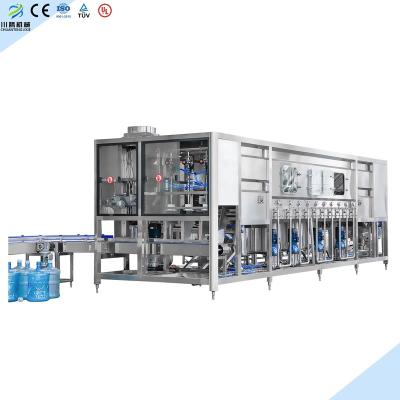 China Beverage New 150-3000 BPH Automatic 5 Gallon Bucket Bottle Pure Water Washing Filling Capping Machine for sale