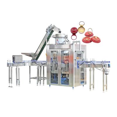 China High Speed ​​Automatic Food Zhangjiagang 15000 BPH Ring Pull Crown Beer Glass Cap Sealing Capping Machine for sale