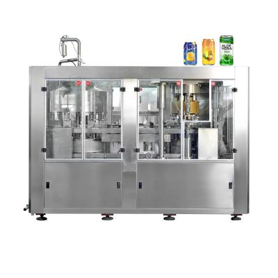 China Automatic High Speed ​​2in1 Food Energy Drinks Juice Aluminum Can Filling Machine for sale