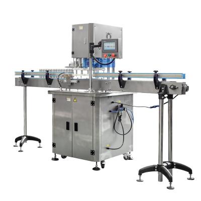 China 50 Food Cans Per Minute Servo Driven Tin Cans Automatic Single Head Can Seamer Machine for sale