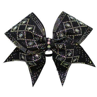 China 250gsm fabric fashion wholesales Glittery Cheerleading Party Hair Bows Logo Hair Bow Baby Basketball Baby Bling Party Hair Bows Can Be Customized Kids Hot Sales for sale