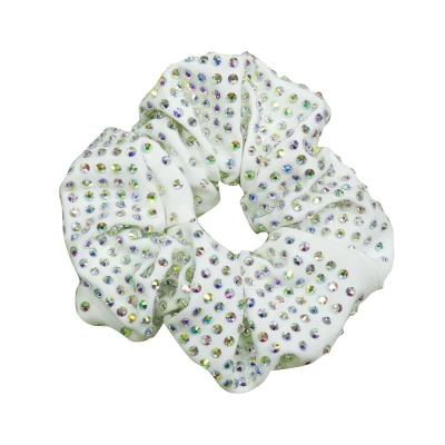 China Other Wholesale Hair Accessories Cheerleading Shiny Hair Bow All Star Spandex Headdress Flower Hair Scrunchies by AB Crystal for sale