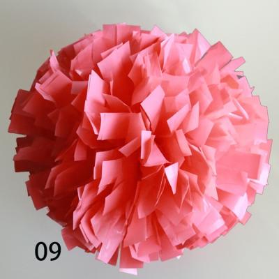 China Two main handle factory hot sales Cheerleading hand held cheer Pom Balls Plastic 15colors of different color two heads of pom poms can free combination for sale